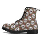 Floral sugar skull waterproof shoes, cinco de mayo skull boots, dia de los muertos skull boots, mexican skull unisex shoes skull boots shoes