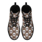 Floral sugar skull waterproof shoes, cinco de mayo skull boots, dia de los muertos skull boots, mexican skull unisex shoes skull boots shoes
