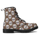 Floral sugar skull waterproof shoes, cinco de mayo skull boots, dia de los muertos skull boots, mexican skull unisex shoes skull boots shoes