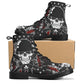 Military skull unisex shoes, biker skull fashion leather boots death skull fashion leather boots, Soldiers skull fashion leather boots shoes