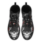 Military skull unisex shoes, biker skull fashion leather boots death skull fashion leather boots, Soldiers skull fashion leather boots shoes