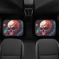 Goth car seat cushion cover, gothic skull car accessories, flower skull car seat cover, biker skull car seat protector, biker skull car seat