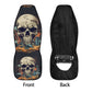 Halloween car seat cushion cover, skull in fire car seat tool, goth cover cushion accessories for Cars, gothic skull car seat cover car mat