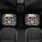 Halloween car seat cushion cover, skull in fire car seat tool, goth cover cushion accessories for Cars, gothic skull car seat cover car mat