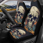 Halloween car seat cushion cover, skull in fire car seat tool, goth cover cushion accessories for Cars, gothic skull car seat cover car mat