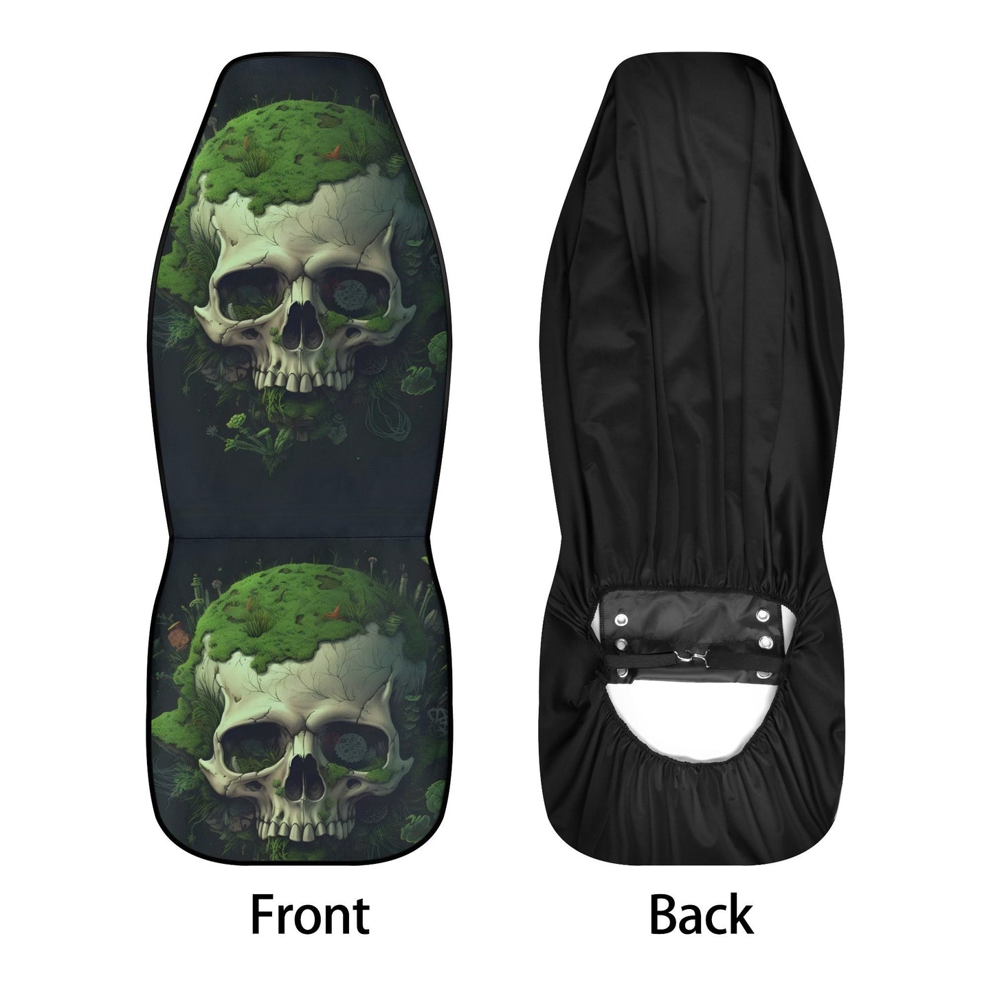 Gothic skull seat cover protector, goth seat cover protector, death skull car protector, halloween seat cover protector skull car mats set