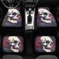 Grim reaper car seat protector cover skull in fire car protector skull in fire car seat protector cover gothic skull skull car floor mat set