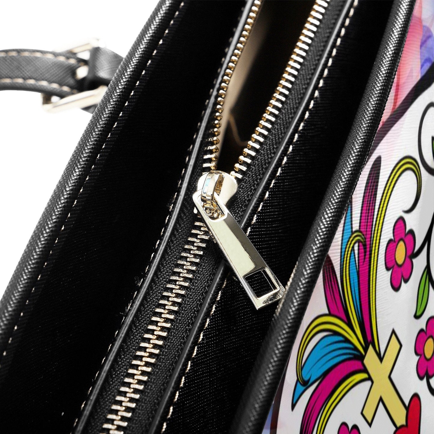 Dia de los muertos skull cosmetic wallet, sugar skull girl shoulder bag, cinco de mayo skull long wallet day of the dead long wallet bag set