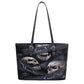 No see no hear no speak skull handbag, rose skull long wallet, floral skull cosmetic wallet, skeleton tote bag halloween tote bag wallet set