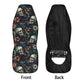 Gothic rose skull car seat protector cover, evil floor mat for car, flame skull car seat protector cover grim reaper car seat protector mats