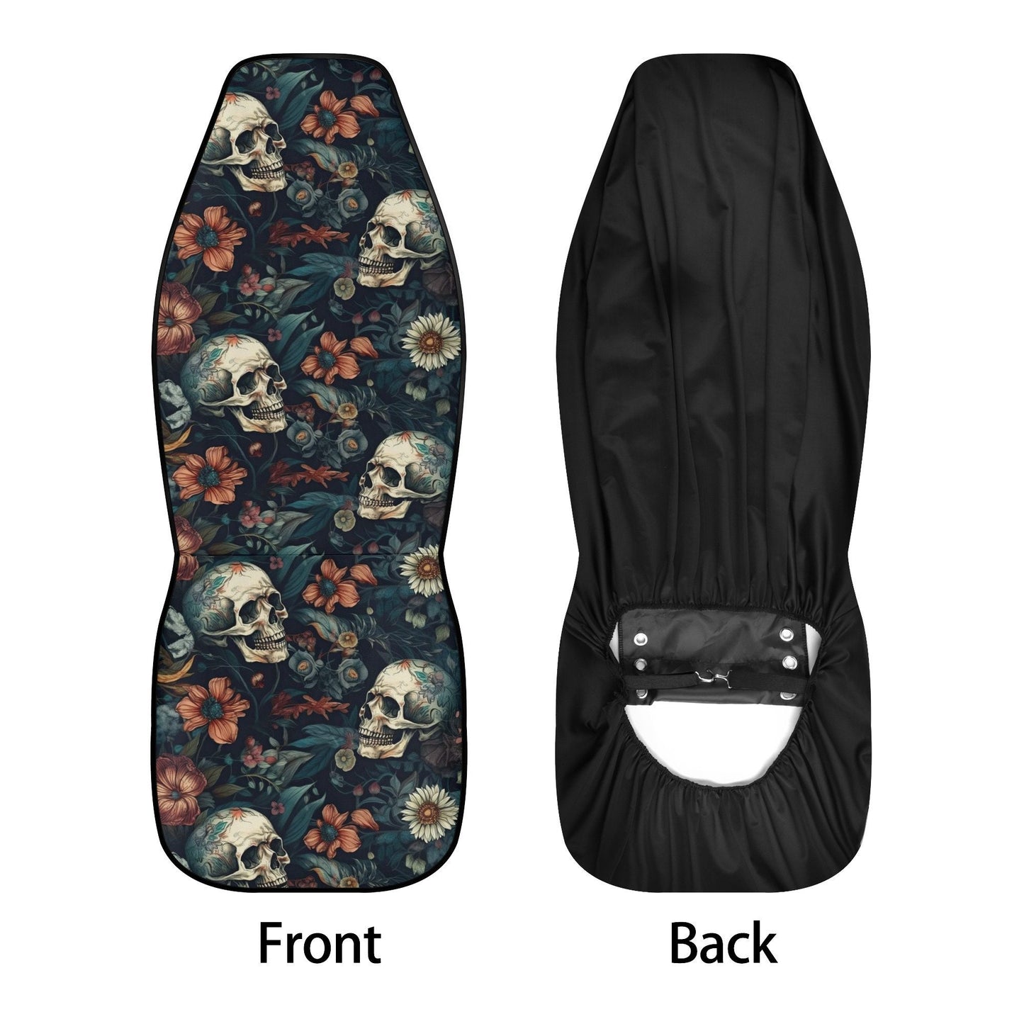 Gothic rose skull car seat protector cover, evil floor mat for car, flame skull car seat protector cover grim reaper car seat protector mats