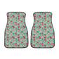Sugar skull car seat protector, sugar skull car mat flooring, floral skull car floor mat, floral skull car tool, floral skull car seat cover