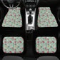 Sugar skull car seat protector, sugar skull car mat flooring, floral skull car floor mat, floral skull car tool, floral skull car seat cover