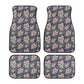 Floral sugar skull car seat protector cover cinco de mayo skull seat cover for car mexican skull car protector, sugar skull girl rug for car