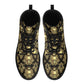 Skeleton boots for men women, floral skull waterproof Lace Up Anti-Slip platform nooties, grim reaper waterproof Lace Up Anti-Slip platform