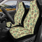 Floral sugar skull truck seat cover, mexican skull rug for car, day of the dead seat cover for car, day of the dead car seat cushion covers