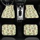 Floral sugar skull truck seat cover, mexican skull rug for car, day of the dead seat cover for car, day of the dead car seat cushion covers
