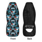 Skull seat cover for truck, flame skull seat cover for truck, skeleton car rug, flame skull car protector goth car rug, skull floral car mat