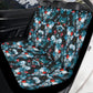 Skull seat cover for truck, flame skull seat cover for truck, skeleton car rug, flame skull car protector goth car rug, skull floral car mat