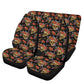 Mexican skull car accessories, sugar skull car mat flooring dia de los muertos skull car seat tool mexico car seat protector car accessories