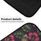 Christmas skull car rug, floral skull car seat protector, rose skull mat for car, skeleton seat cover for truck, skull in fire car seat tool