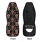 Mexico car protector, floral sugar skull mat for car, calaveras skull seat cover for truck, floral skull car seat cover full set car mat set