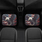 The American Bald Eagle skull car protector, death skull mat for car, horror car rug, goth car floor mat, skeleton car protector car mat set