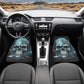 Goth seat cover for truck, halloween car accessories, flame skull car accessories, flower skull car seat tool, flame skull rug for car truck