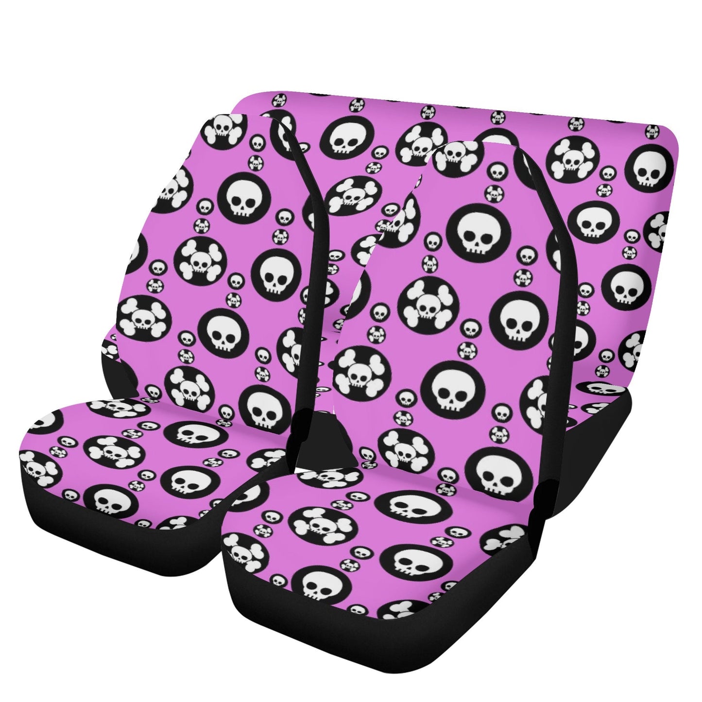 Halloween car accessories, skeleton car protector, punisher skull car seat protector cover, evil car tool, punisher skull mat for car truck