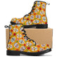 Candy skull winter boots, floral skull winter boots, dia de los muertos skull ankle booties, sugar skull girl ankle Boots floral skull boots