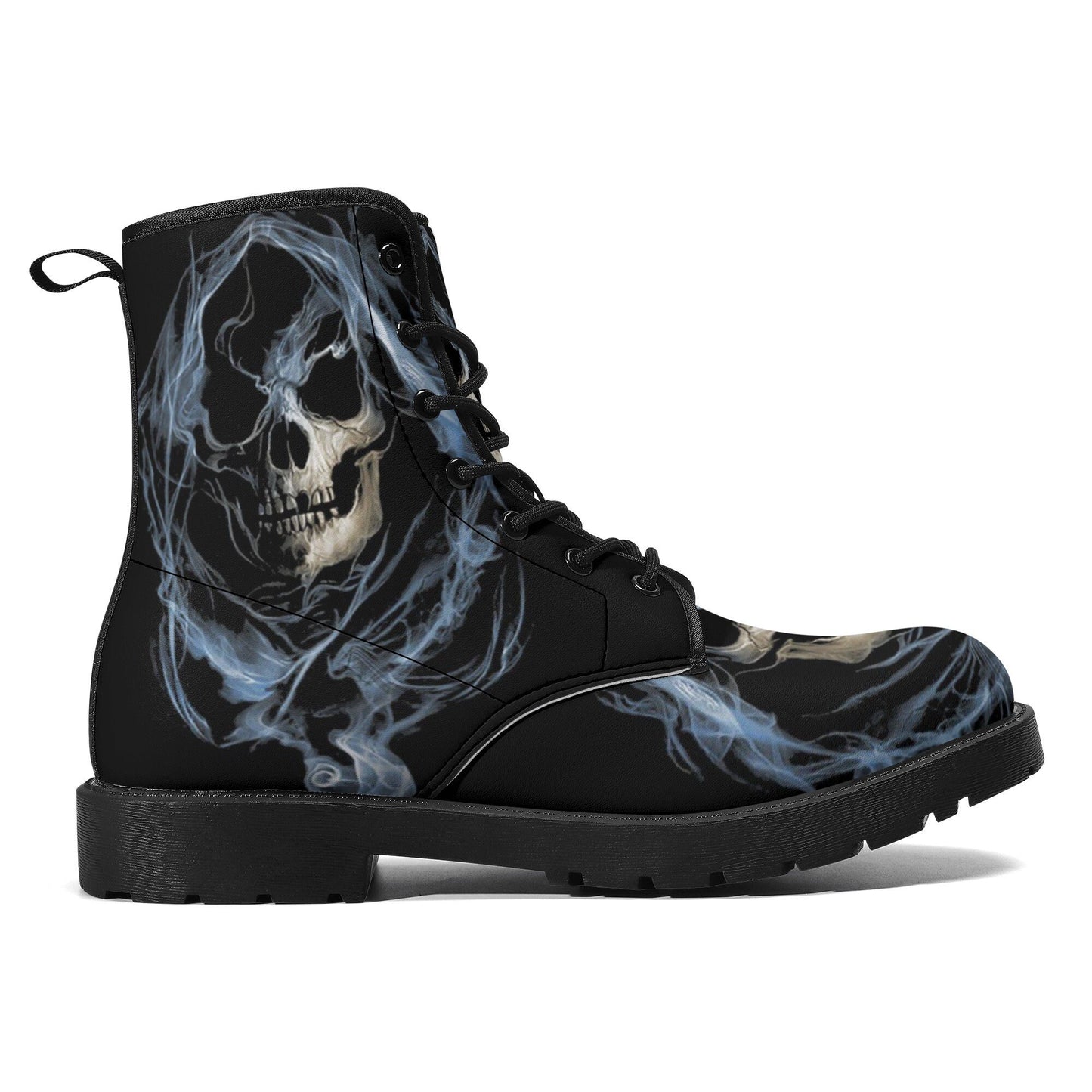 Grim reaper winter boots, christmas skull waterproof shoes, death skull unisex boots, christmas skull ankle Boots, horror men women shoes