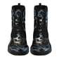 Grim reaper winter boots, christmas skull waterproof shoes, death skull unisex boots, christmas skull ankle Boots, horror men women shoes