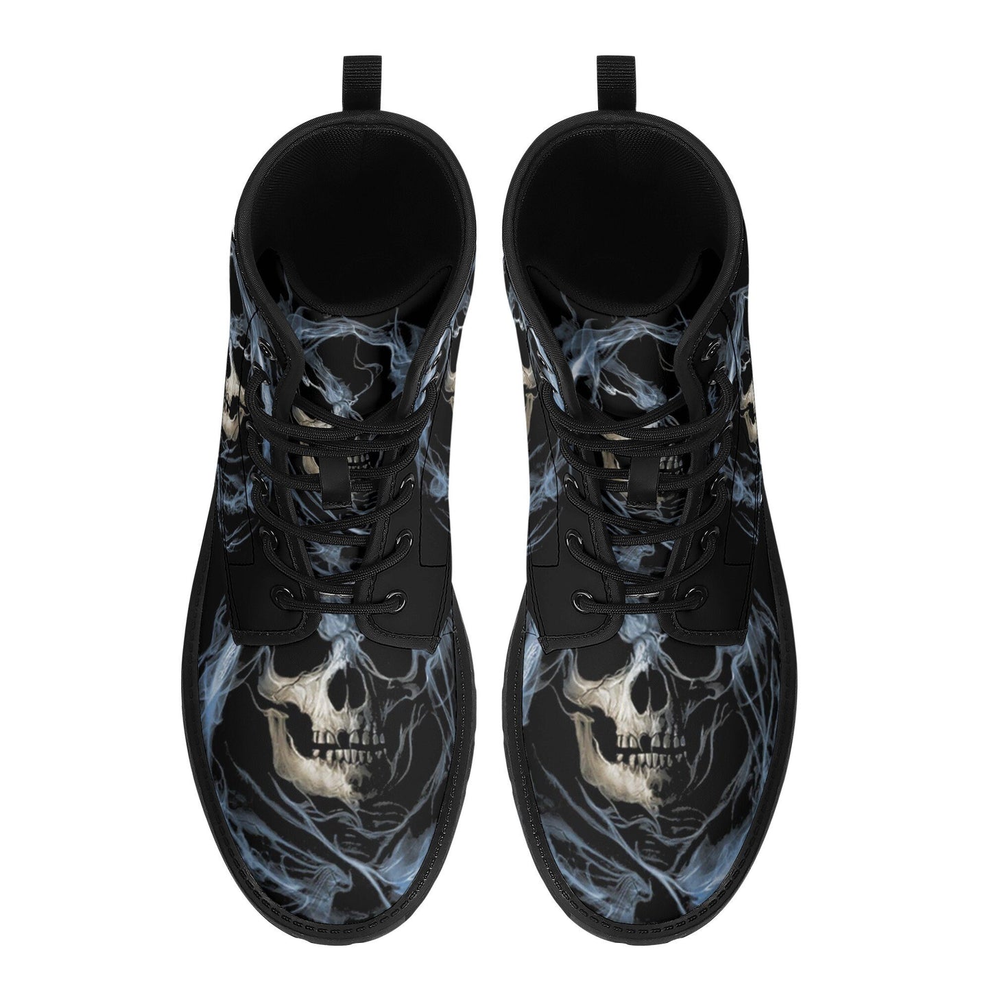 Grim reaper winter boots, christmas skull waterproof shoes, death skull unisex boots, christmas skull ankle Boots, horror men women shoes