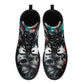 Death skull unisex boots, rose skull waterproof shoes, christmas skull men women shoes, skull in fire winter shoes horror shoes gothic boots