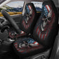 Flag skull cover cushion accessories for Cars, halloween rug mat for car evil car seat cushion covers, horror car mats skull car mats set