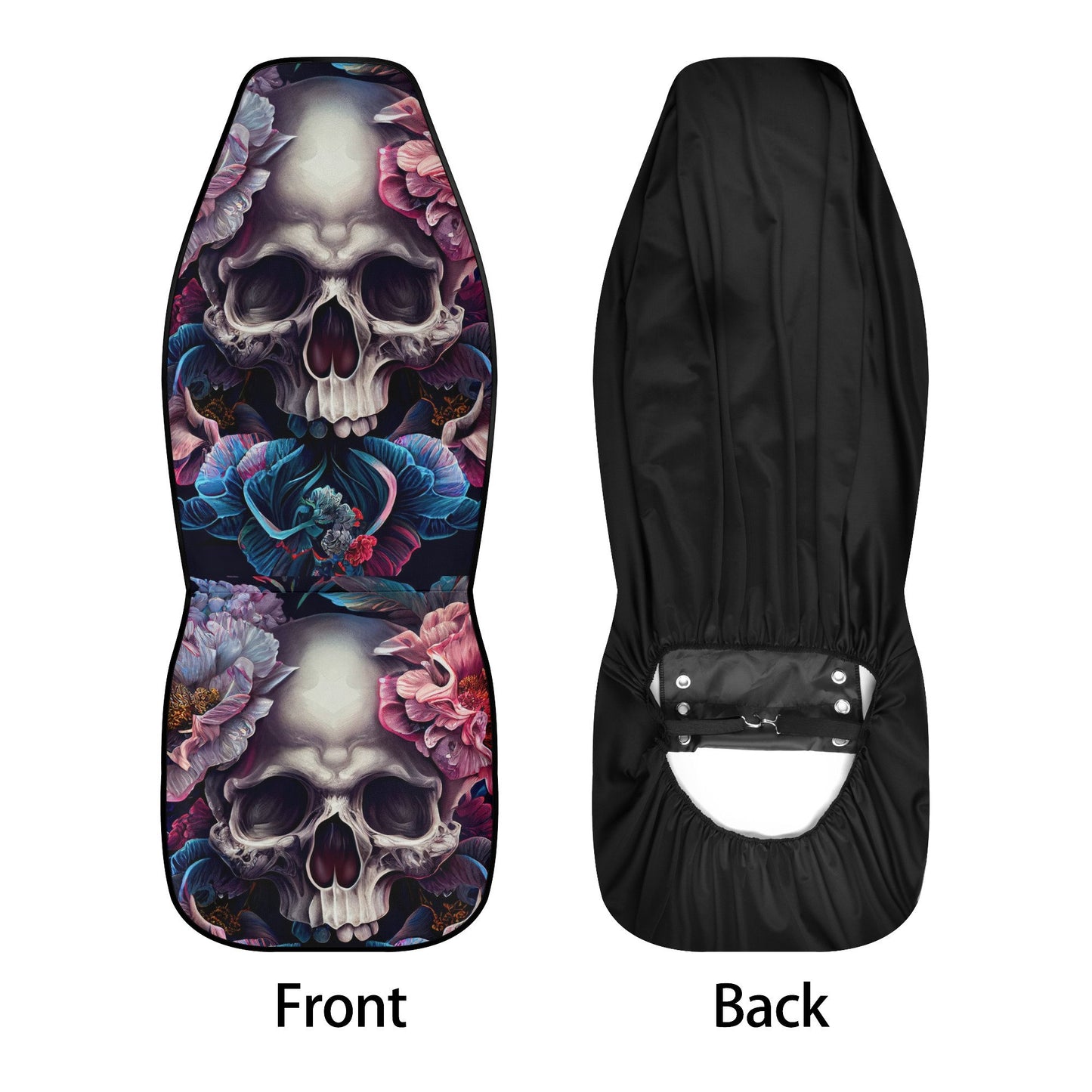 Floral skull car seat , candy skull car rug, floral skull mat for vehicles, mexico seat cover protector, calaveras skull car seat cover mats