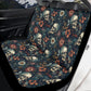 Gothic rose skull car seat protector cover, evil floor mat for car, flame skull car seat protector cover grim reaper car seat protector mats