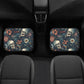 Gothic rose skull car seat protector cover, evil floor mat for car, flame skull car seat protector cover grim reaper car seat protector mats