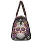 Mexico large travel bag, cinco de mayo skull Hospital Bag, candy skull Canvas Weekend Travel Bag, floral sugar skull travel bag, day of the