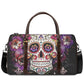 Mexico large travel bag, cinco de mayo skull Hospital Bag, candy skull Canvas Weekend Travel Bag, floral sugar skull travel bag, day of the