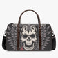 Biker skull handbag, christmas skull Carry On Bag, skeleton Hospital Bag, skull in fire large travel bag, horror monogrammed bag handbag