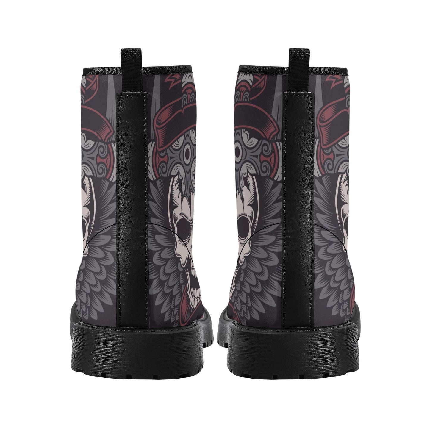 Grim reaper men women shoes, grim reaper fashion leather boots, gothic skull fashion leather boots, skeleton winter boots, grim reaper boots