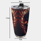 Flaming skull tumblr, halloween jumbo Mug, motorcycle skull cup, halloween travel mug, evil jumbo Mug, skeleton beer mug, skull tumblr cup