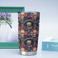 Sugar skull girl jumbo Mug, candy skull beer mug, calaveras skull freezer Mug, floral sugar skull cup, dia de los muertos skull tumblr mug