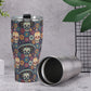 Sugar skull girl jumbo Mug, candy skull beer mug, calaveras skull freezer Mug, floral sugar skull cup, dia de los muertos skull tumblr mug