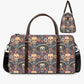 Floral skull travel bag, cinco de mayo skull handbag, day of the dead handbag, floral sugar skull large travel bag, sugar skull Vacation bag