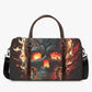 Skull in fire monogrammed bag, skull in fire Carry On Bag, punisher skull Hospital Bag flaming skull duffel bag floral skull monogrammed bag
