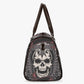 Biker skull handbag, christmas skull Carry On Bag, skeleton Hospital Bag, skull in fire large travel bag, horror monogrammed bag handbag