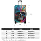 Horror suitcase, christmas skull luggage protector, horror travel bag cover, rose skull travel bag cover, skull in fire suitcase protector