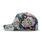 Sugar skull cap, day of the dead hat, candy skull baseball cap, sugar skull baseball cap hat, floral candy skull cap, dia de los muertos hat